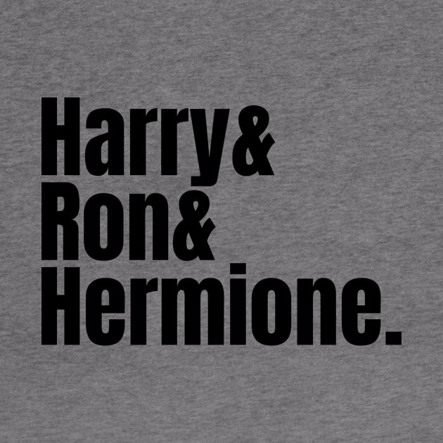 Harry & Ron & Hermione by E Major Designs